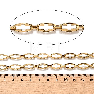 Ion Plating(IP) 304 Stainless Steel Hollow Cross Link Chains CHS-S012-23G-1