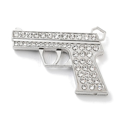 Alloy Rhinestone Pendants ALRI-S001-14B-P-1