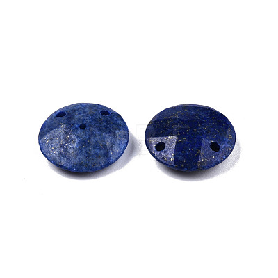Natural Dyed Lapis Lazuli Connector Charms G-N326-149C-1