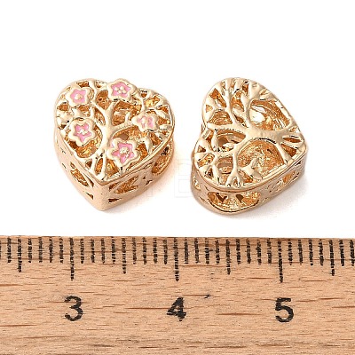 Rack Plating Alloy Enamel European Beads PALLOY-S189-50G-1