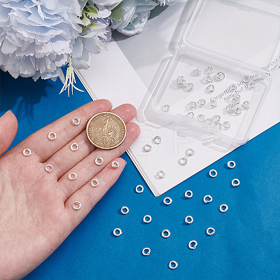 60Pcs Brass Open Jump Rings KK-UN0006-09S-1