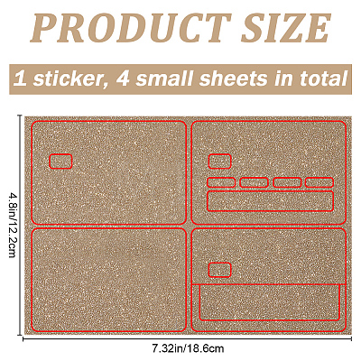Bling PVC Decorative Stickers STIC-WH0004-27D-1