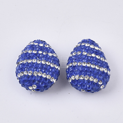 Polymer Clay Rhinestone Beads RB-N051-004-1
