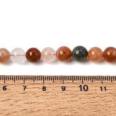 Natural Colorful Rabbit Fur Rutilated Quartz Beads Strands GG-CBA4808-I01-8mm-1