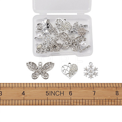 Alloy Rhinestone Pendants RB-TA0001-04-1