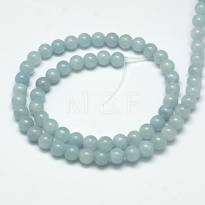 Natural Yellow Jade Beads Strands G-G598-10mm-YXS-18-1