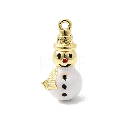 Christmas Brass Enamel Pendants KK-L258-05G-A01-1