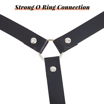 Imitation Leather Waist Belt AJEW-WH0528-36-1