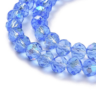 Electroplate Glass Beads Strands EGLA-A034-T1mm-L04-1