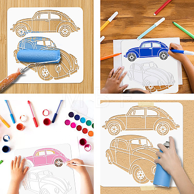 PET Hollow Out Drawing Painting Stencils DIY-WH0405-0018-1