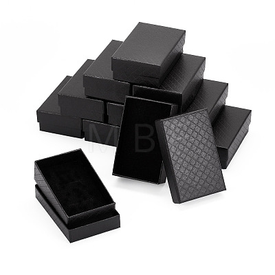 Rectangle Cardboard Paper Jewelry Box CON-TAC0015-01F-1