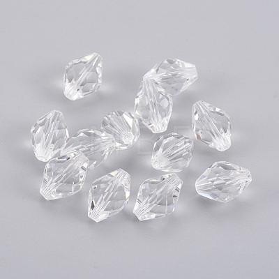 Imitation Austrian Crystal Beads SWAR-F054-11x8mm-01-1