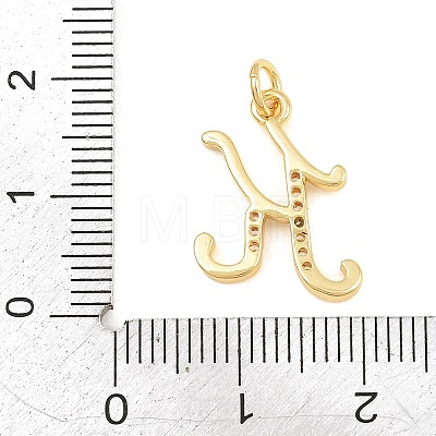 Brass Micro Pave Clear Cubic Zirconia Pendants CU-CBA7939-01K-G-1