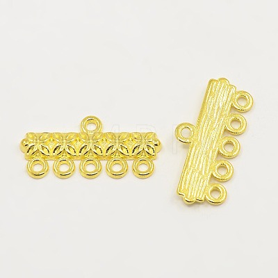 Tibetan Style Alloy Rectangle Links K08QY011-1
