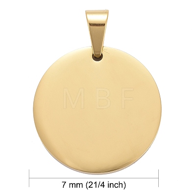 304 Stainless Steel Pendants STAS-P115-08G-1