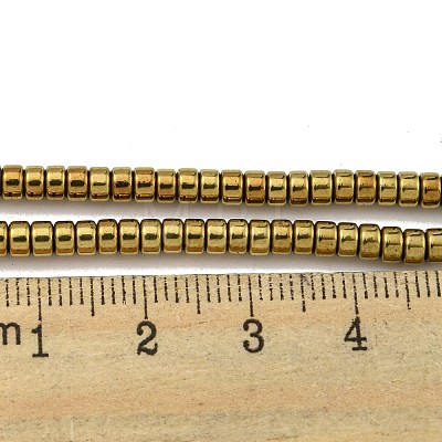 Electroplated Synthetic Non-magnetic Hematite Beads Strands G-K361-A04-01-1
