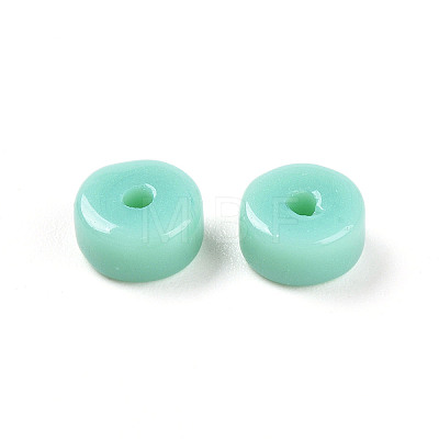 Opaque Solid Color Glass Beads X1-GLAA-N007-6x3mm-A04-1