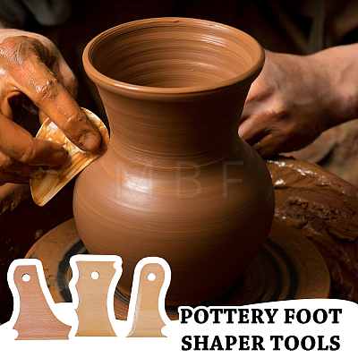 7Pcs Wood Pottery Foot Shaper Tools TOOL-DC0001-29-1