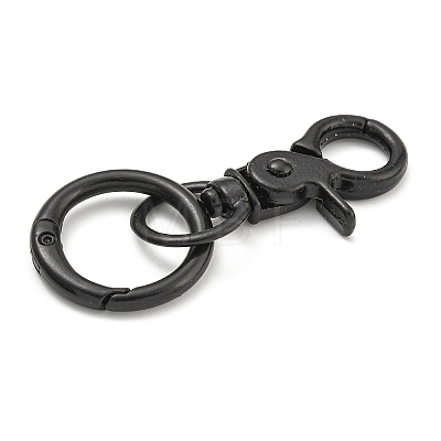 Spray Painted Alloy Split Key Rings FIND-B044-01A-1