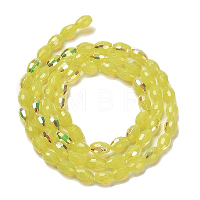 Baking Painted Glass Beads Strands DGLA-D001-02-1