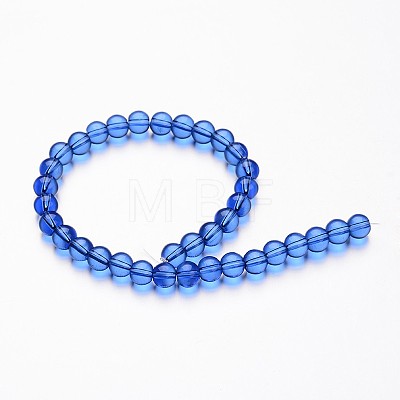 Glass Round Bead Strands GLAA-I028-4mm-07-1