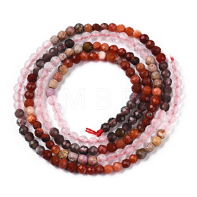 Natural Mixed Gemstone Beads Strands G-D080-A01-03-13-1