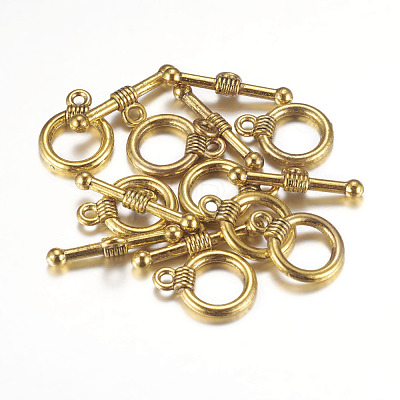 Tibetan Style Alloy Toggle Clasps GLF0034Y-NF-1