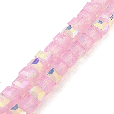 Baking Painted Glass Beads Strands DGLA-D001-05B-1