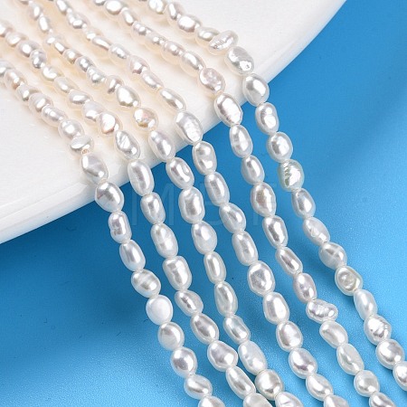 Natural Cultured Freshwater Pearl Beads Strands PEAR-N014-03G-1