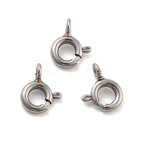 Non-Tarnish 316 Stainless Steel Spring Ring Clasps X-STAS-B072-08P-01-1