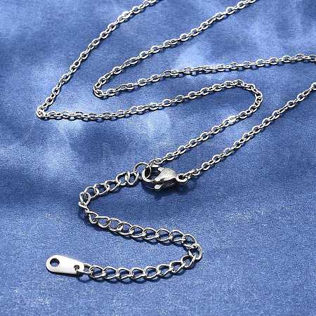 Tarnish Resistant 304 Stainless Steel Necklaces NJEW-E080-10P-1