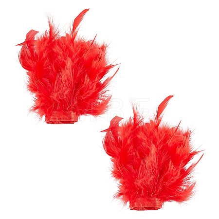 Feather Bracelets Wrist Band AJEW-WH0591-443B-1