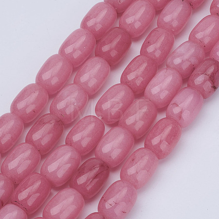 Barrel Shaped Gemstone Natural Rhodochrosite Stone Beads Strands X-G-S114-10-1