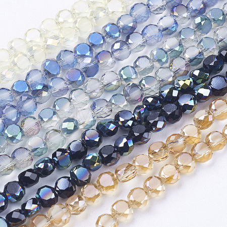 Electroplate Glass Beads Strands EGLA-J032-4mm-M-1