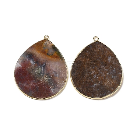 Natural Indian Agate Pendants G-E526-01Z-1