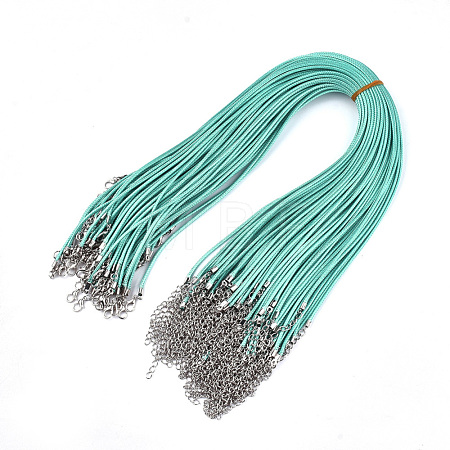 Waxed Cord Necklace Making NCOR-T001-12-1
