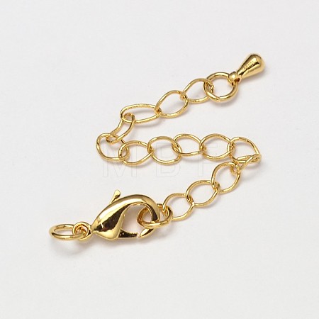 PVD Vacuum Plating Brass Chain Extender X-KK-I598-16G-RS-1