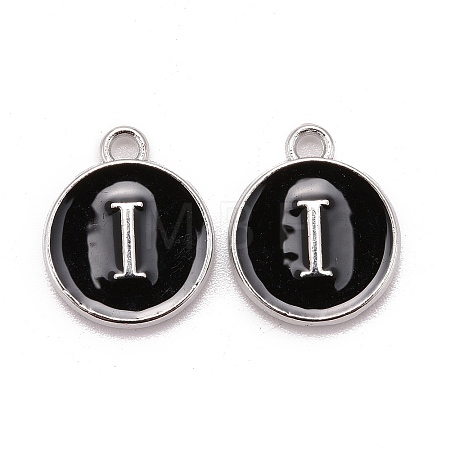 Platinum Plated Alloy Charms LS-ENAM-S118-02I-P-1