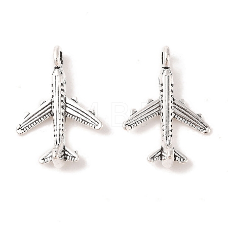 Tibetan Style Alloy Airliner Pendants X-TIBEB-A101638-AS-FF-1