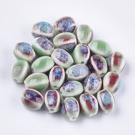 Handmade Porcelain Beads PORC-S498-07A-1