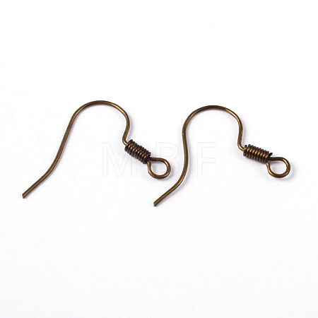 Brass Earring Hooks KK-Q363-AB-NF-1
