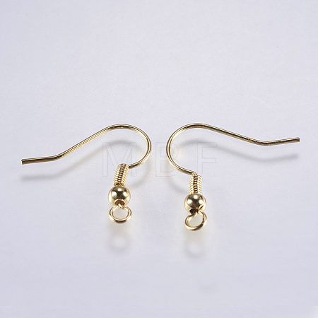 Brass Earring Hooks KK-F737-42G-RS-1