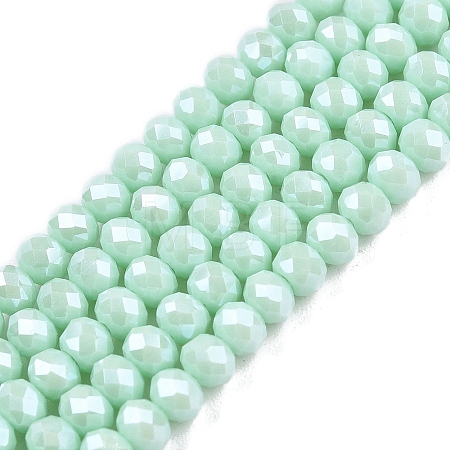 Electroplate Glass Beads Strands EGLA-A044-P3mm-A14-1