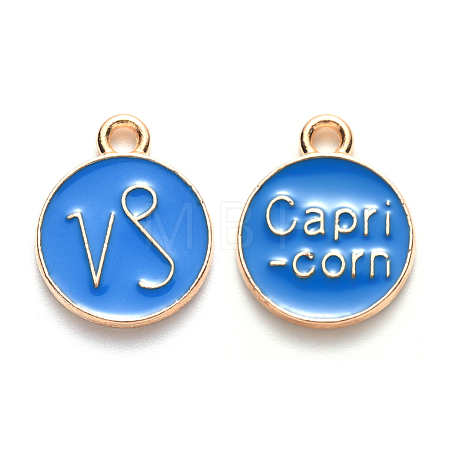 Alloy Enamel Pendants ENAM-S124-01B-02E-1