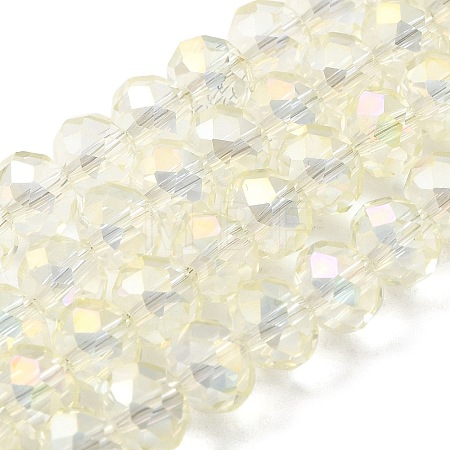 Electroplate Glass Beads Strands EGLA-D020-8x5mm-70-1