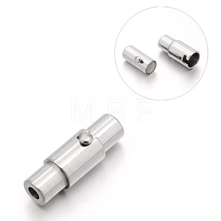 Tarnish Resistant Smooth 304 Stainless Steel Column Locking Tube Magnetic Clasps STAS-E089-05A-1