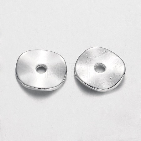 Tibetan Style Alloy Wavy Spacer Beads K0NWF022-1