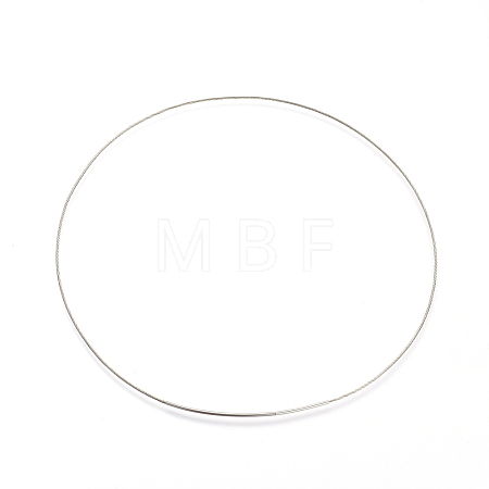 Stainless Steel Wire Necklace Cord DIY Jewelry Making X-TWIR-R003-23A-1