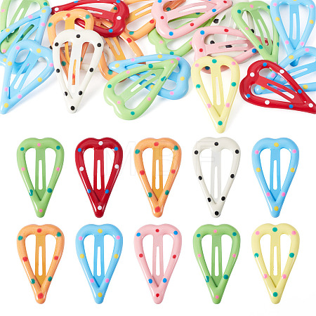 Iron Enamel Snap Hair Clips PHAR-TADJ0001-06C-1