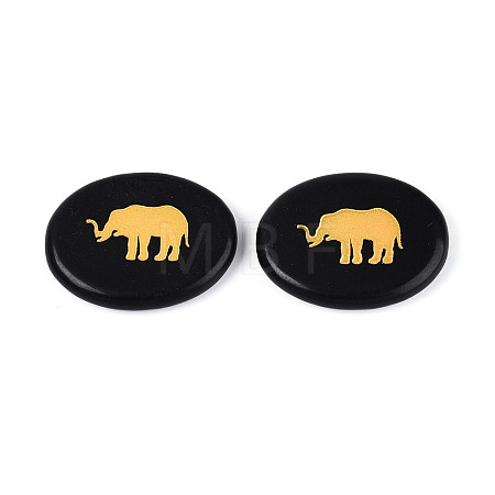 Natural Obsidian Cabochons G-T143-28A-1